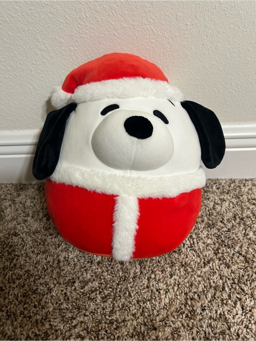 Plush Peanuts Santa Holiday Pillow